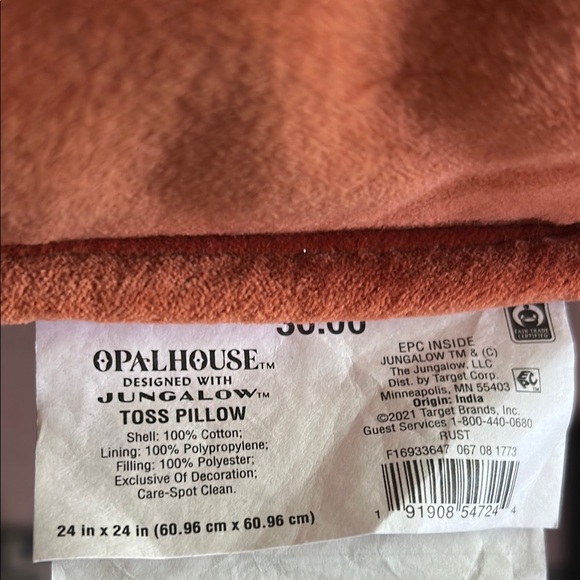 Opalhouse w/Jungalow Orange Accent Pillow - Picture 6 of 6